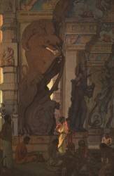 Great Temple in Madura (Hiroshi Yoshida) - Muzeo.com