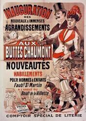 Inauguration des nouveaux et immenses agrandissements  aux Buttes Chaumont (Jules Chéret) - Muzeo.com