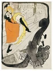 [Jane Avril au Jardin de Paris]. Jane Avril, Jardin de Paris (Henri de Toulouse-Lautrec) - Muzeo.com