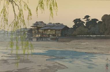 Kamogawa in Kyoto (Hiroshi Yoshida) - Muzeo.com