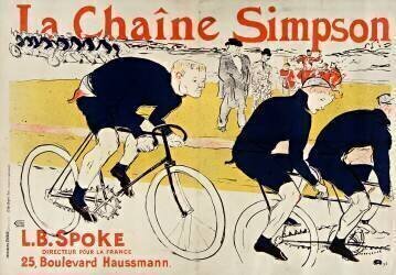 La Chaîne Simpson. L[ouis] B[ouglé] Spoke, directeur pour la France, 25, boulevard Haussmann. (Henri de Toulouse-Lautrec) - Muzeo.com