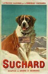La Suisse illustrée par le chocolat Suchard : hospice du grand St Bernard (anonymous) - Muzeo.com