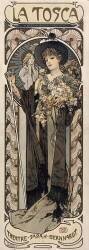 La Tosca, théatre-Sarah-Bernhardt (Alfons Mucha) - Muzeo.com