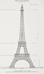 La Tour Eiffel de 300 mètres, projet coté (anonymous) - Muzeo.com