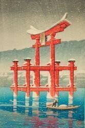 Miyajima in Snow (Hasui Kawase) - Muzeo.com