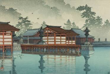 Miyajima in the Mist (Hasui Kawase) - Muzeo.com