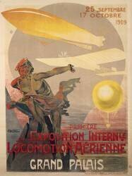 Poster for first international exhibition of aerial locomotion (Ernest Montaut) - Muzeo.com