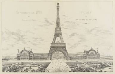 Projet pour l'Exposition Universelle de 1889 (Gustave Eiffel) - Muzeo.com