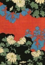 Red and Black Design with Daisies (anonymous) - Muzeo.com