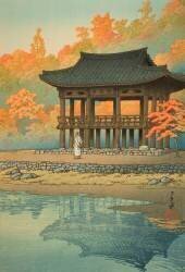 Sanggye Pavilion, Baekyong Temple (Hasui Kawase) - Muzeo.com