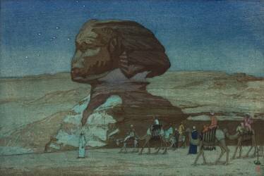 Sphinx - Night (Hiroshi Yoshida) - Muzeo.com