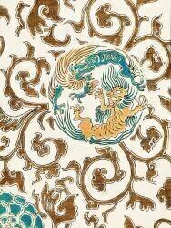 Spirit and floral motif illustration from Bijutsu Sekai (Watanabe Seitei) - Muzeo.com
