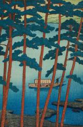The Arashi Passage during the winter of 1921 (Hasui Kawase) - Muzeo.com
