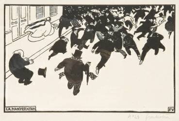 The Demonstration (Félix Vallotton) - Muzeo.com