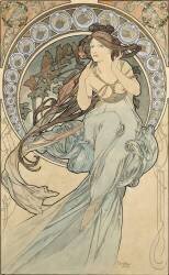 The Music (Alfons Mucha) - Muzeo.com