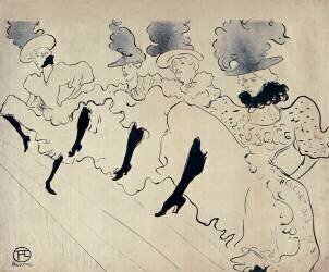 Troupe de Mademoiselle Eglantine (Henri de Toulouse-Lautrec) - Muzeo.com