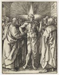 Estampe sotie du Recueil : L'incrédulité de Saint Thomas (Albrecht Dürer) - Muzeo.com