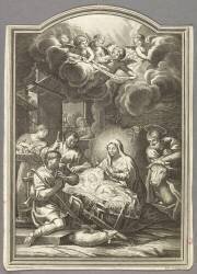 La Nativité du Christ (François de Poilly l'Ancien) - Muzeo.com