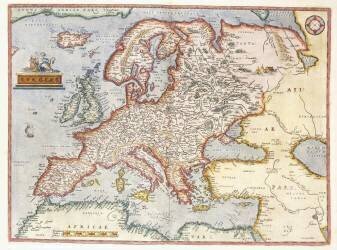 Map of Europe (Abraham Ortelius) - Muzeo.com