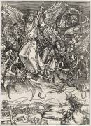 Apocalypse selon Saint Jean - Saint Michel terrassant le Dragon (Albrecht Dürer) - Muzeo.com