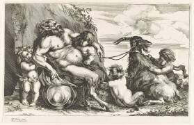 Bacchanale et scènes de tritons (Theodor van Kessel) - Muzeo.com