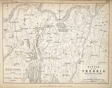 Carte de la bataille de Trebbia (Alexander Keith Johnston) - Muzeo.com