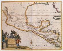 Carte de la Nouvelle-Espagne (Ecole espagnole) - Muzeo.com