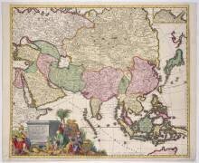 Carte de l'Asie (Carel Allard) - Muzeo.com