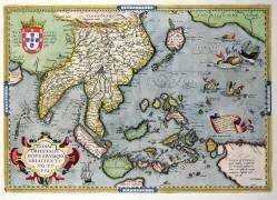 Carte de l'Inde à la Nouvelle-Guinée (Abraham Ortelius) - Muzeo.com