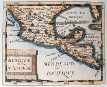 Carte du Mexique ou de la Nouvelle-Espagne (Ecole Française) - Muzeo.com