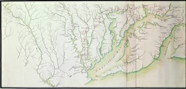 Carte générale des camps et de la marche de l'armée en Amérique sur ordre de Rochambeau (F. Dubourg) - Muzeo.com