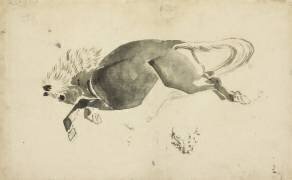 Cheval de course (Hokusai) - Muzeo.com