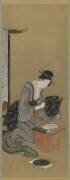 Coutume du Nouvel An : Souhaiter un rêve auspicieux pour le Nouvel An (Hokusai) - Muzeo.com