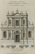 Elévation du portail de l’église du couvent des Feuillantines rue du faubourg Saint-Jacques à Paris (Jacques-François Blondel) - Muzeo.com