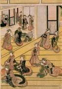Jours du Nouvel An du salon de thé Ogi-ya (Hokusai) - Muzeo.com