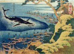 La chasse à la baleine (Hokusai) - Muzeo.com
