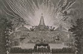 La Fête donnée par Louis XIV pour célébrer la reconquête de la Franche-Comté, à Versailles en 1674 (Jean Le Pautre) - Muzeo.com