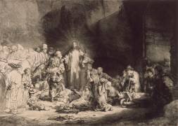La Pièce aux Cent Florins ou Jésus guérissant les malades; 1er état (Rembrandt) - Muzeo.com
