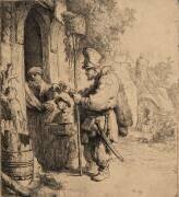 Le colporteur de mort aux rats, 2ème état (Rembrandt) - Muzeo.com
