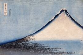 Le Fuji bleu (Hokusai) - Muzeo.com