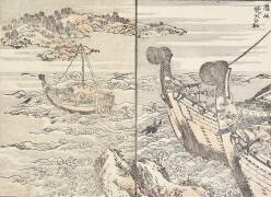 Le sanctuaire de Bornfire (Hokusai) - Muzeo.com