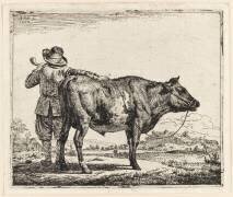 Le vacher et le taureau (Adriaen van de Velde) - Muzeo.com
