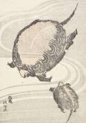 L'étang Sayama-ga-ike dans la province de Musashi (Hokusai) - Muzeo.com