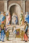 Les trois vertus théologales : la Foi, l'Espérance et la Charité (Giorgio Giulio Clovio) - Muzeo.com