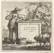 Les vaches à la laitière (Nicolaes Berchem) - Muzeo.com