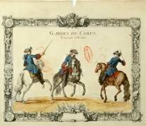 Maison du Roy : gardes du corps à cheval de la Compagnie de Noailles (Jacques-Antoine Delaistre) - Muzeo.com