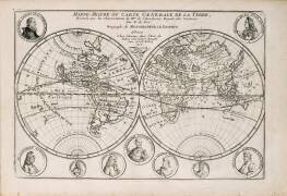 Mappemonde générale de la terre (Nicolas de Fer) - Muzeo.com