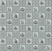 Motif répétitif de petits carreaux (anonyme) - Muzeo.com
