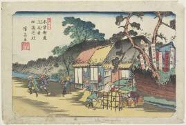 N° 6: Sanctuaire Kamo près de la gare d'Ageo (Keisai Eisen) - Muzeo.com