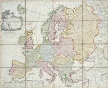 Nouvelle carte de l'Europe divisée en ses royaumes (Ecole anglaise) - Muzeo.com